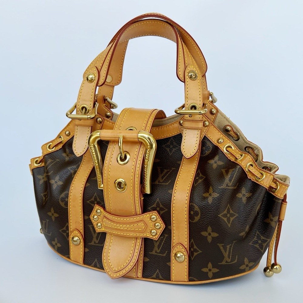 Authentic✅ Louis Vuitton Monogram Teda PM HandBag Satchel Brown M92399 Purse - Picture 5 of 12